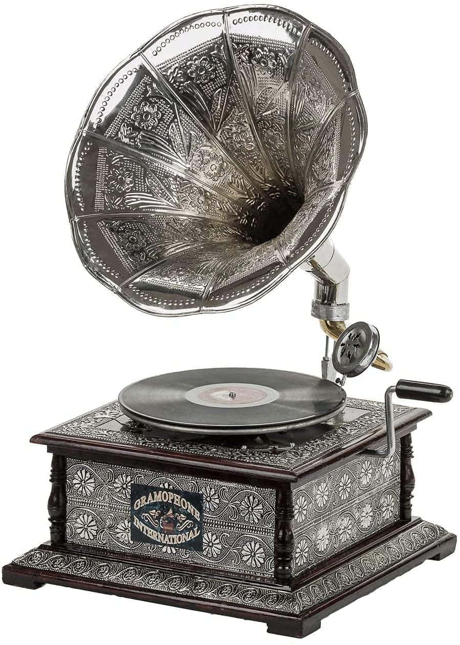 Vintage Gramophonewith Horn Wallpaper