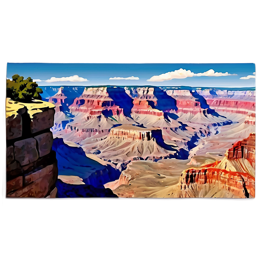 Vintage Grand Canyon Travel Poster Png Rse PNG