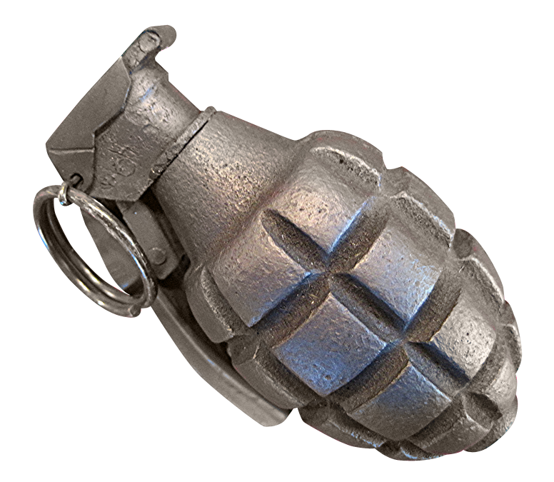 Vintage Grenade Isolated PNG