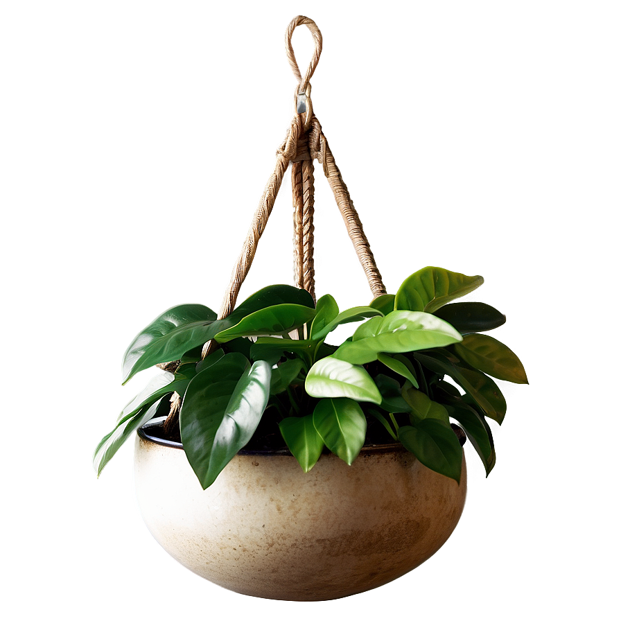 Vintage Hanging Plant Png Qom PNG