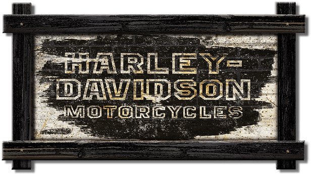 Vintage Harley Davidson Sign PNG