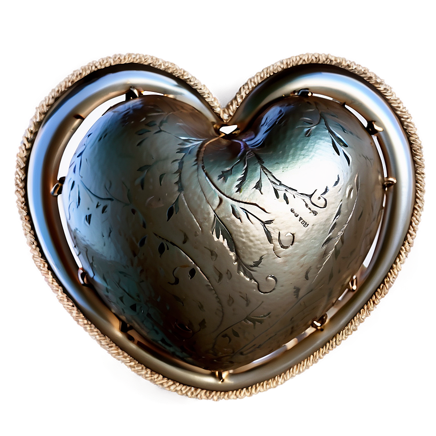 Vintage Heart Clipart Style Png 2 PNG