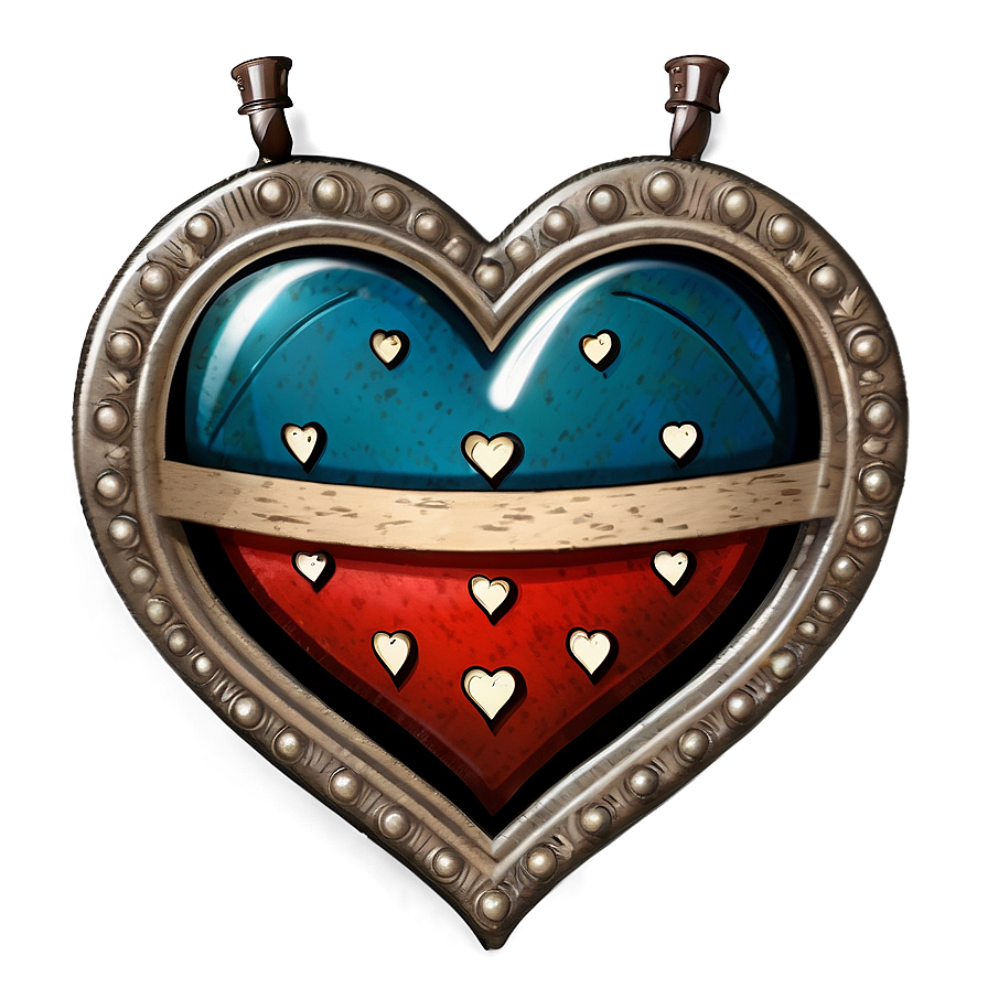 Vintage Heart Emblem Png C PNG