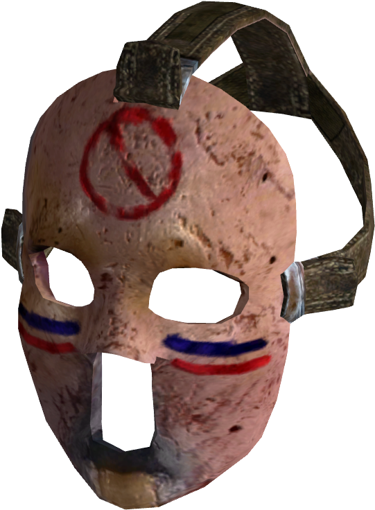 Vintage Hockey Goalie Mask PNG