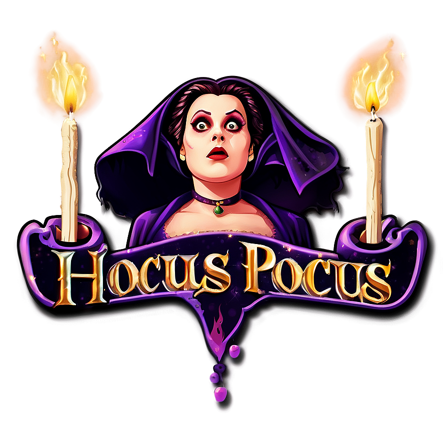 Vintage Hocus Pocus Logo Png 05212024 PNG