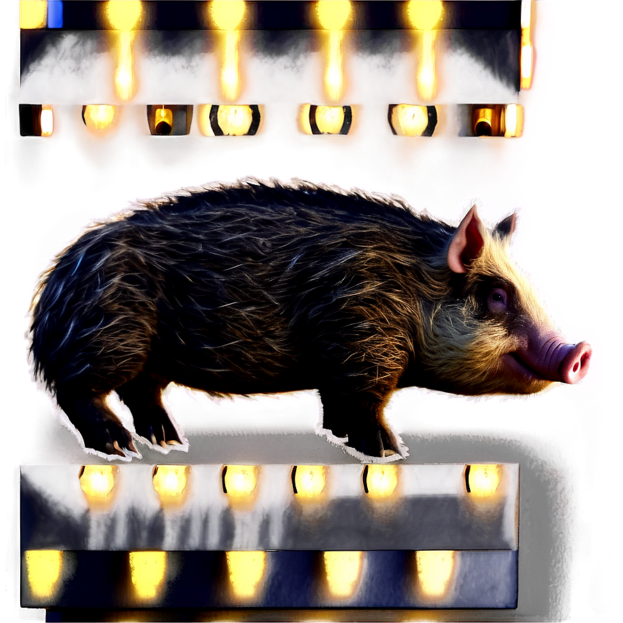 Vintage Hog Png Odb1 PNG