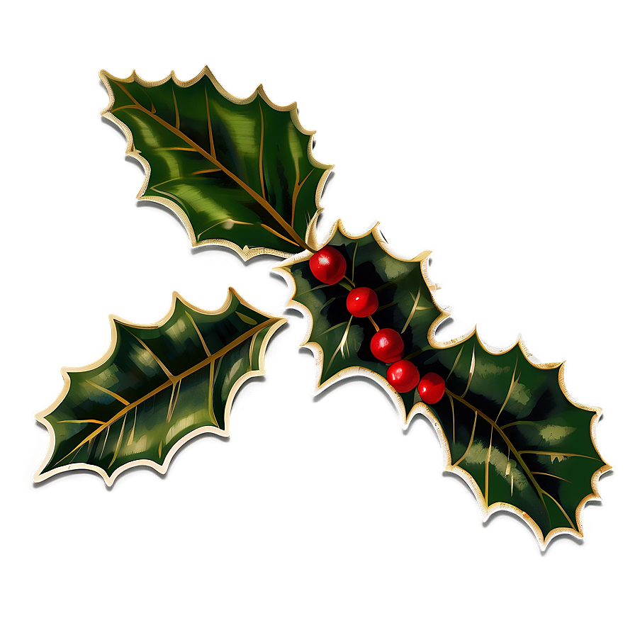 Vintage Holly Png 48 PNG