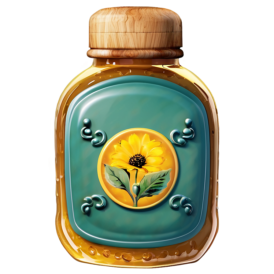 Vintage Honey Jar Png Hca PNG