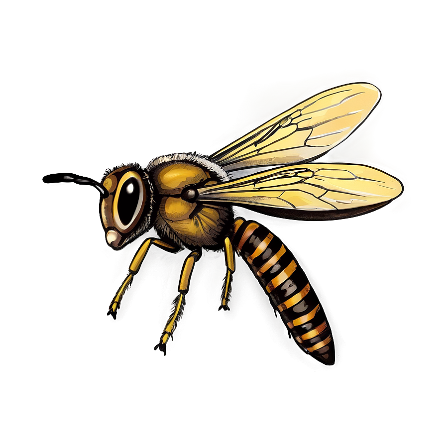 Vintage Hornet Illustration Png Qpy PNG