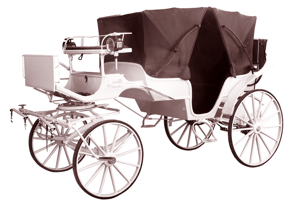 Vintage Horse Drawn Carriage PNG
