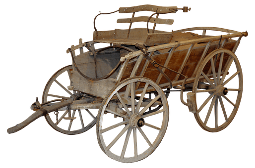 Vintage Horse Drawn Carriage PNG