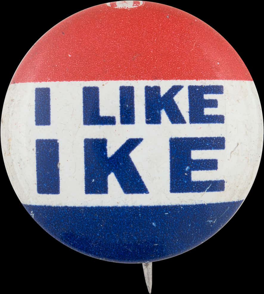 Vintage I Like Ike Political Button PNG