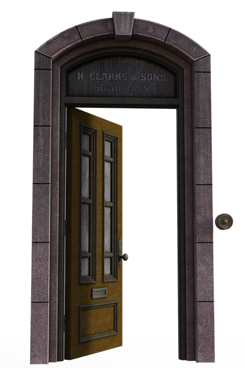 Vintage Industrial Door Entrance PNG
