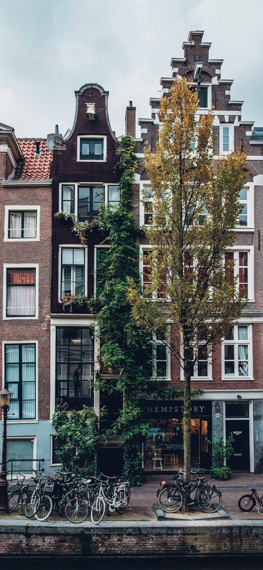 Vintage Iphone Amsterdam Building Background