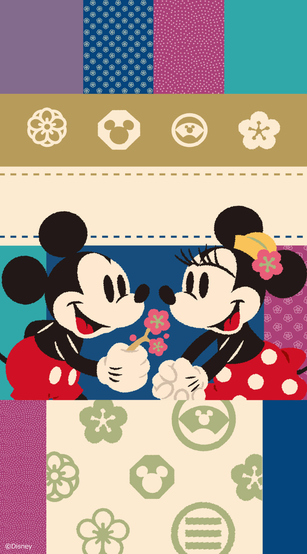 Vintage Iphone Mickey Minnie Cute Pair Wallpaper