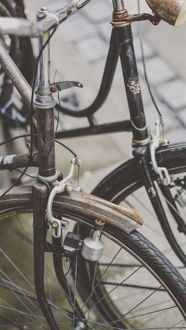 Vintage Iphone Street Bicycle Background