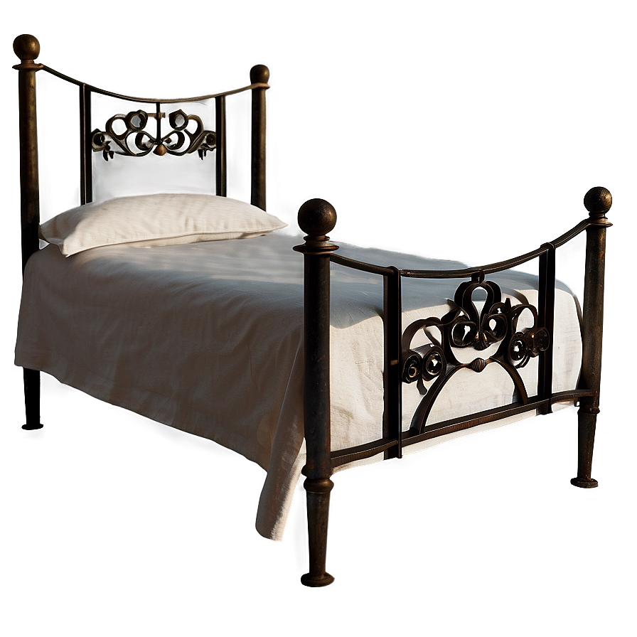 Vintage Iron Bed Png Opf PNG