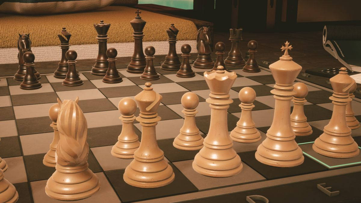 Download A Timeless Game - Vintage Ivory Chess Pieces Wallpaper