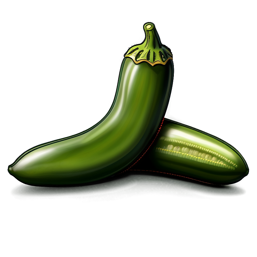 Vintage Jalapeno Illustration Png 06132024 PNG