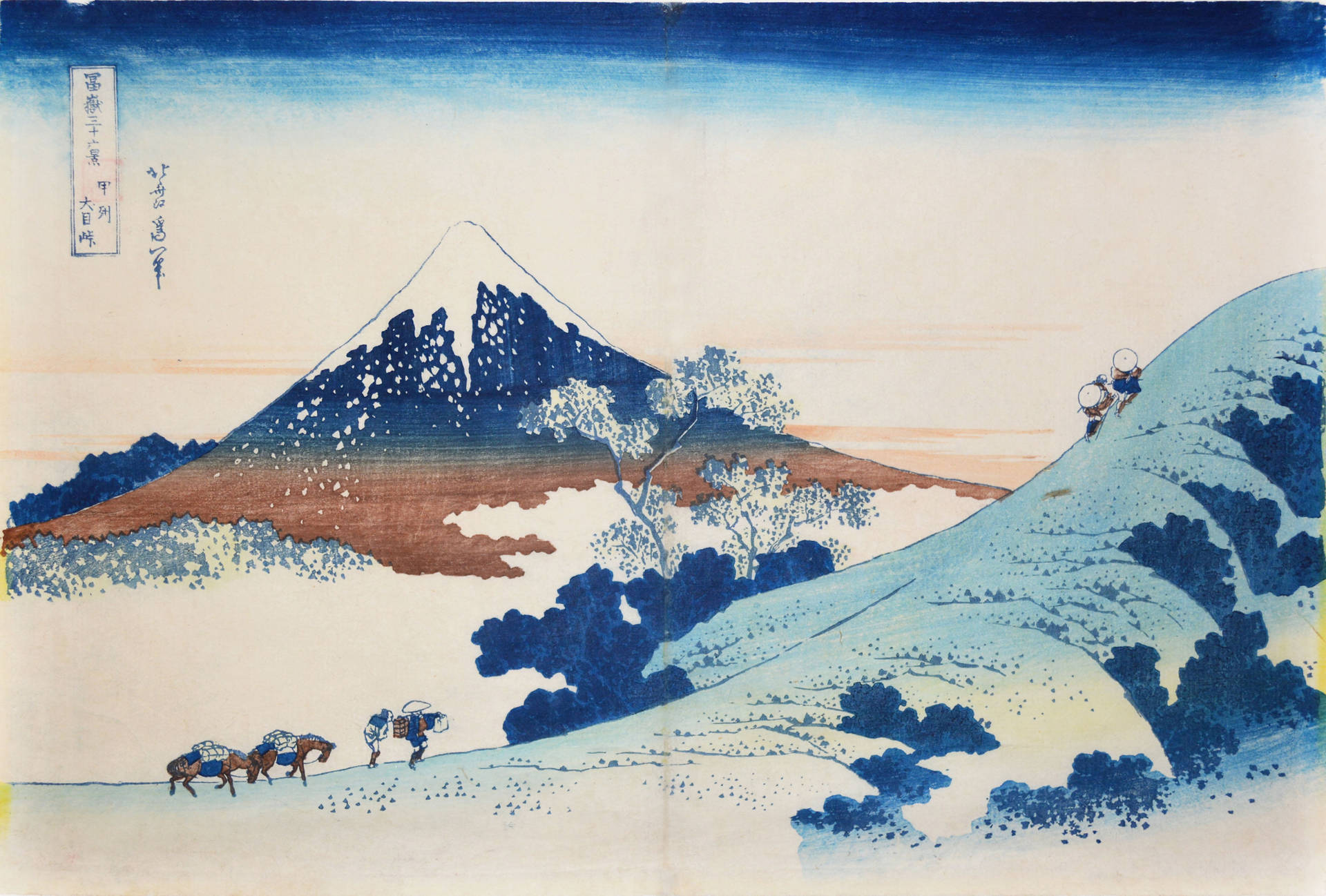 Vintage Japan 4k Hokusai Art Picture