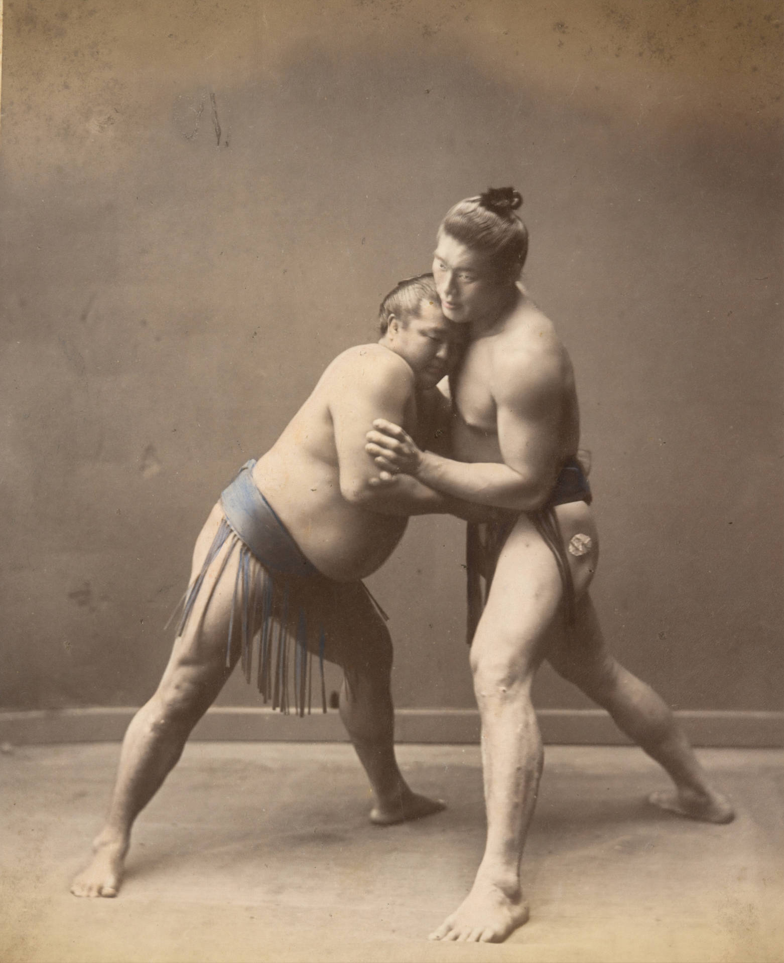 Vintage Japanese Sumo Wrestling