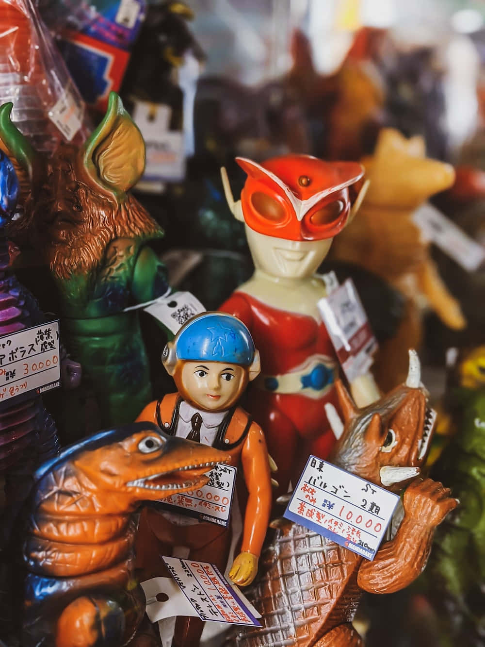 Vintage Japanese Toy Collection Wallpaper