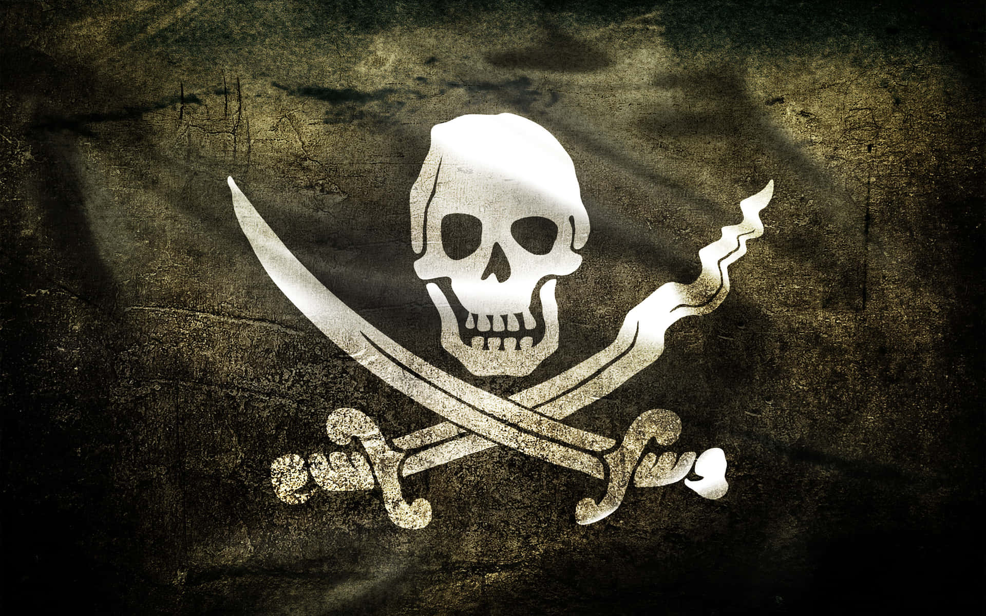 Bendera Jolly Roger Vintage Wallpaper