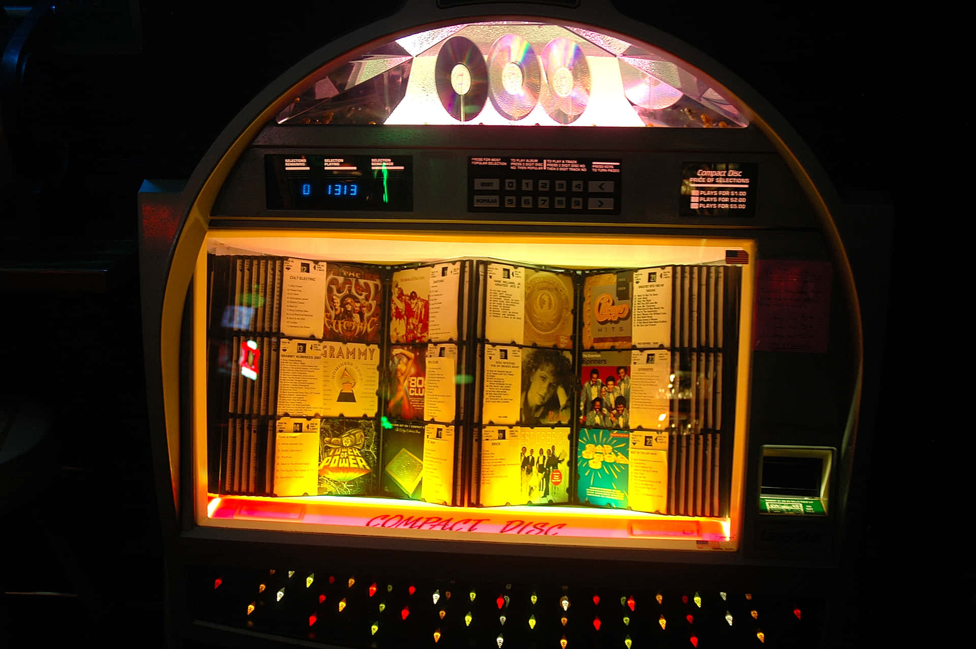 Vintage Jukebox In Retro Diner Wallpaper