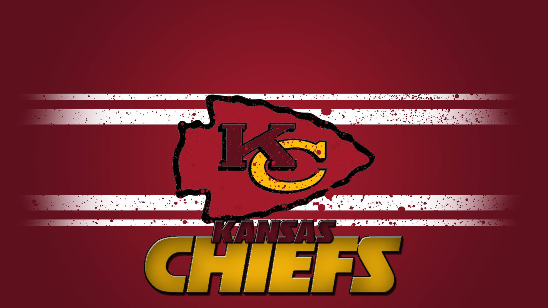 Caption: Vintage KC Chiefs Logo Wallpaper