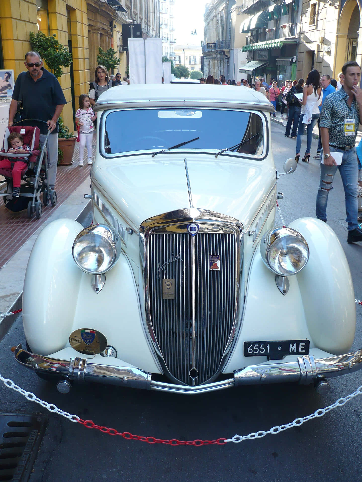 Vintage Lancia Aprilia Tentoonstelling Achtergrond