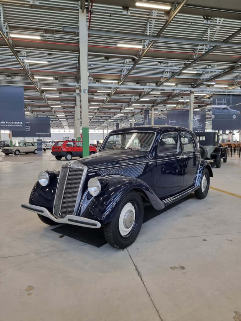 Vintage Lancia Aprilia Tentoonstelling Achtergrond