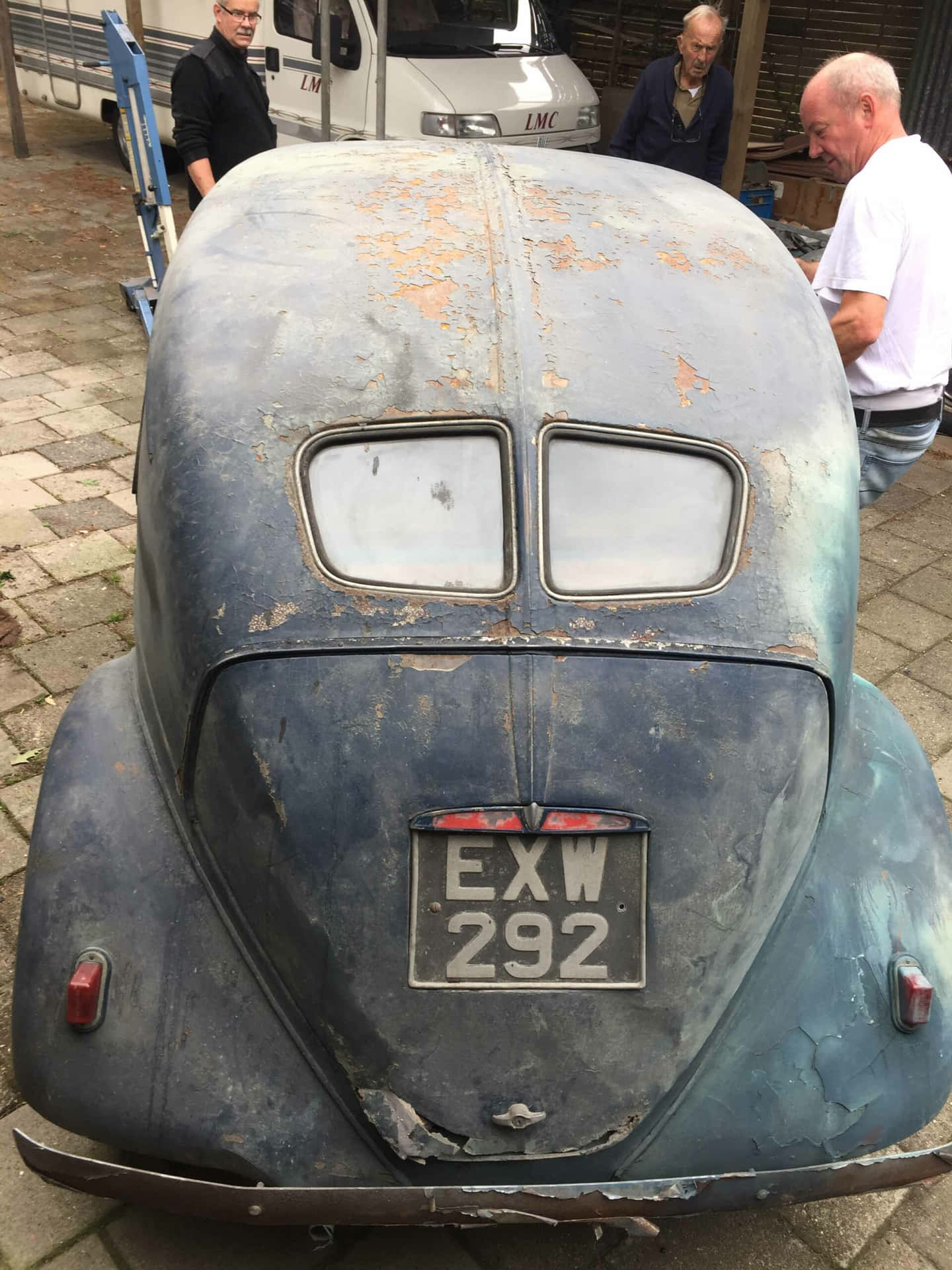 Vintage Lancia Aprilia Takaa Näkymä Taustakuva