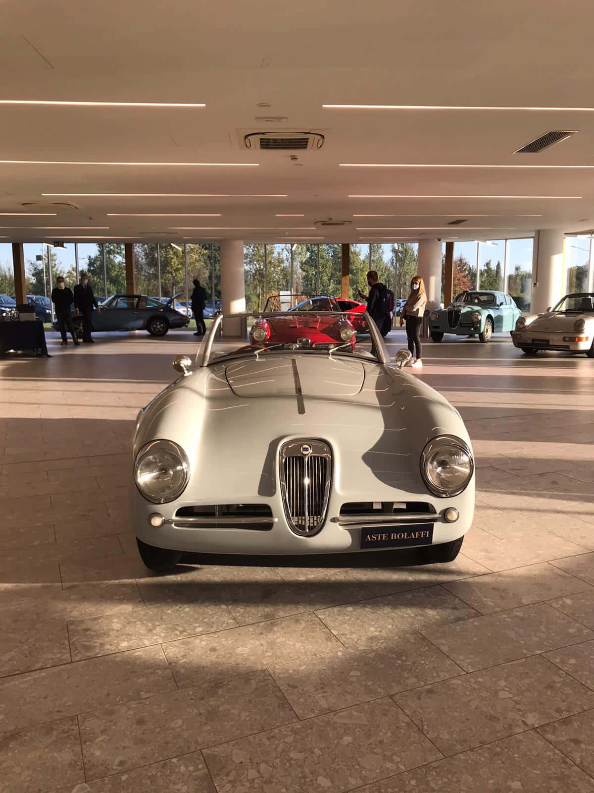 Vintage Lancia Aprilia Showroom Display Achtergrond