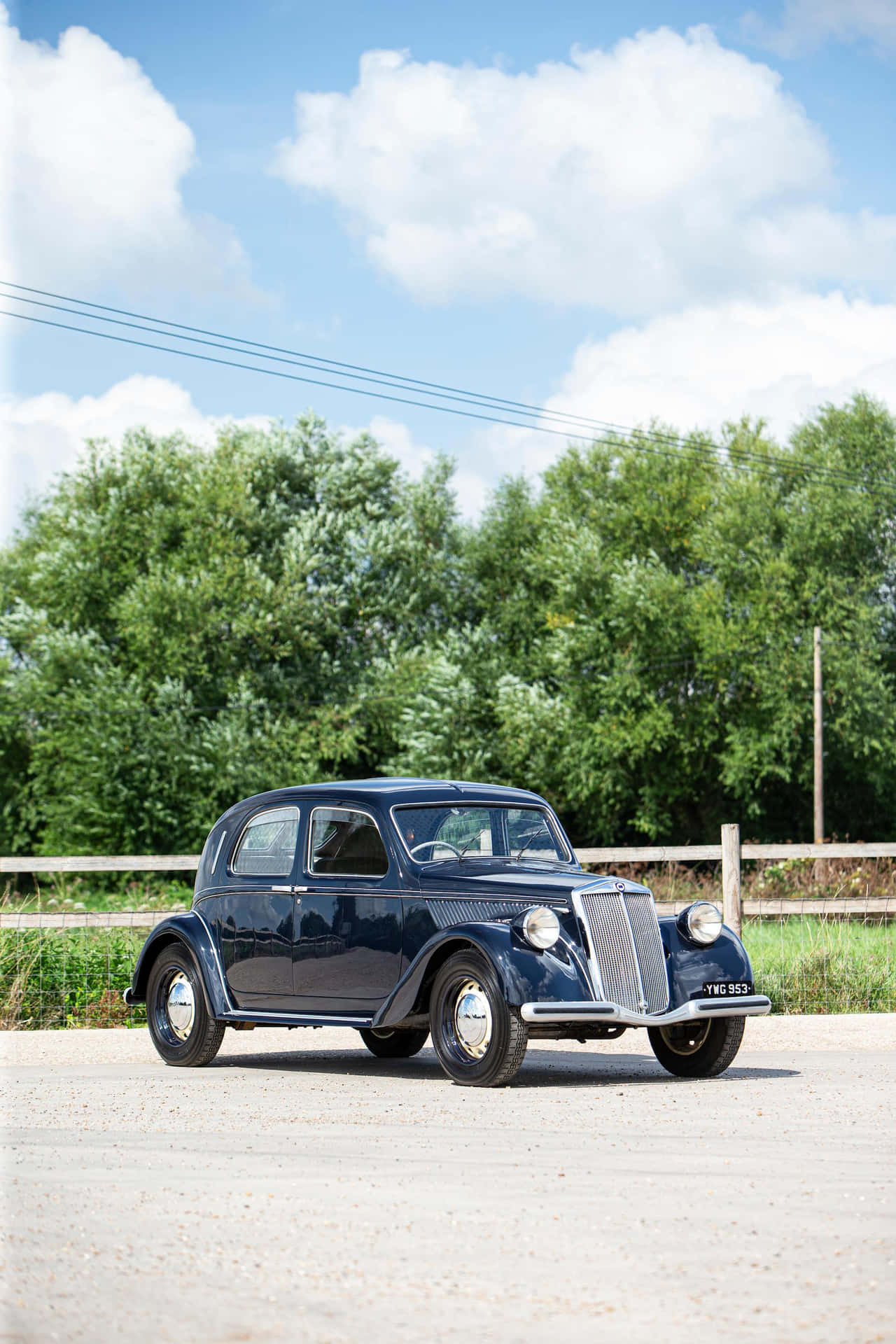 Vintage Lancia Aprilia Zijaanzicht Achtergrond