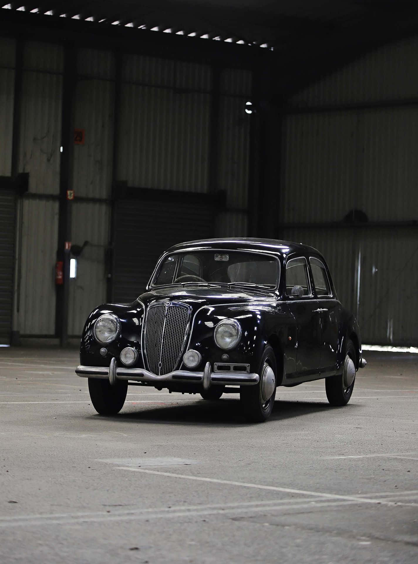 Vintage Lancia Aprilia Varastossa Taustakuva