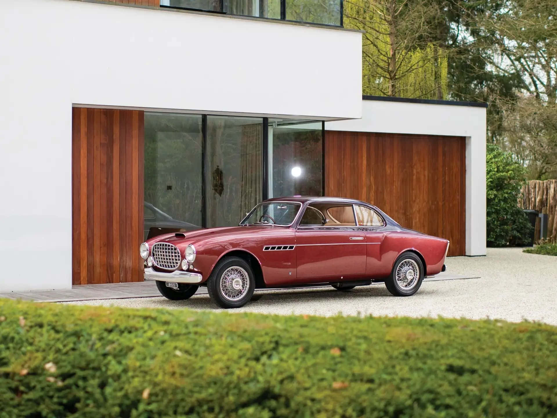 Vintage Lancia Aurelia B20 Gt Coupe Bakgrunnsbildet