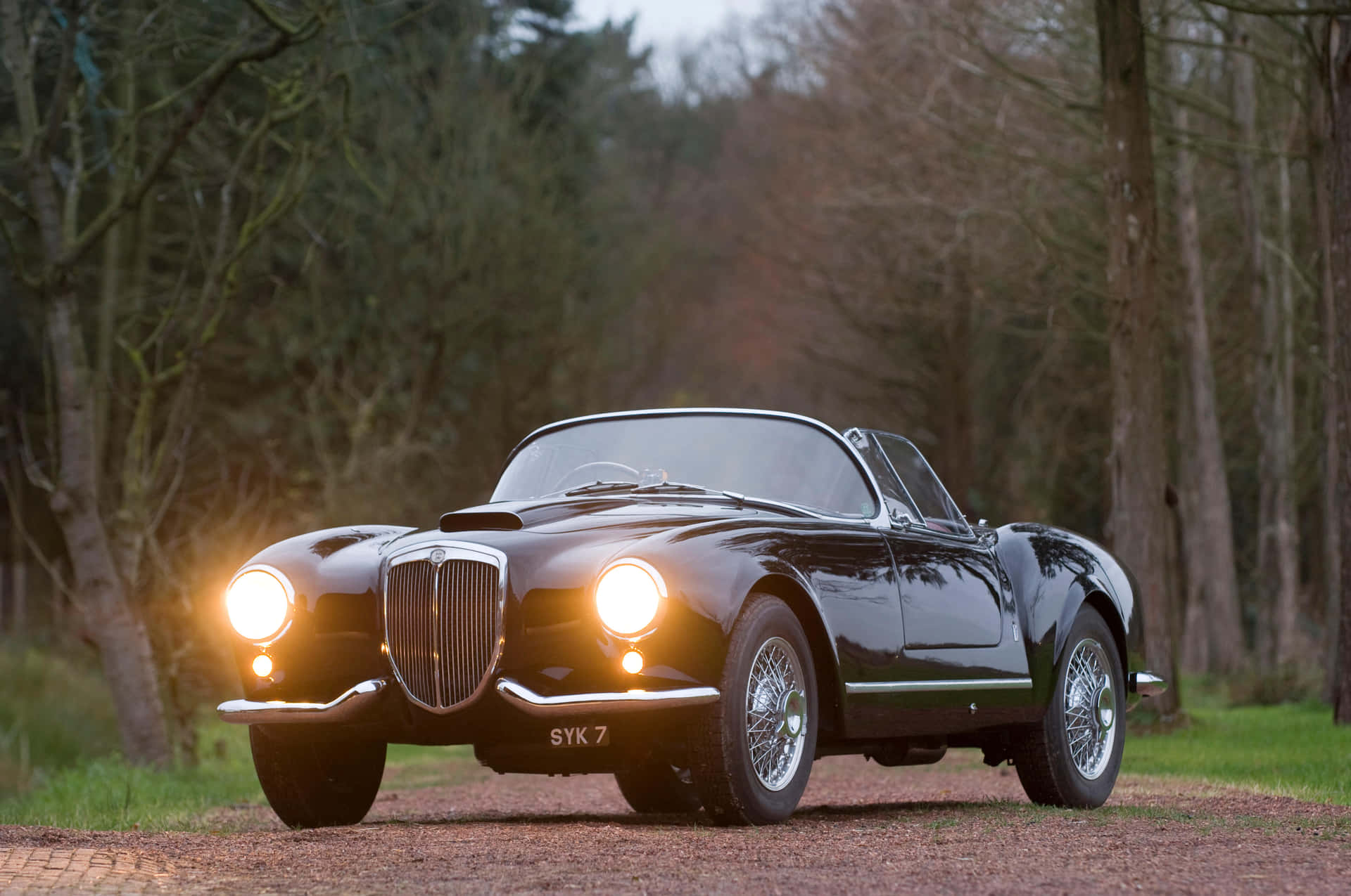 Vintage Lancia Aurelia B20 Gt Coupe Achtergrond