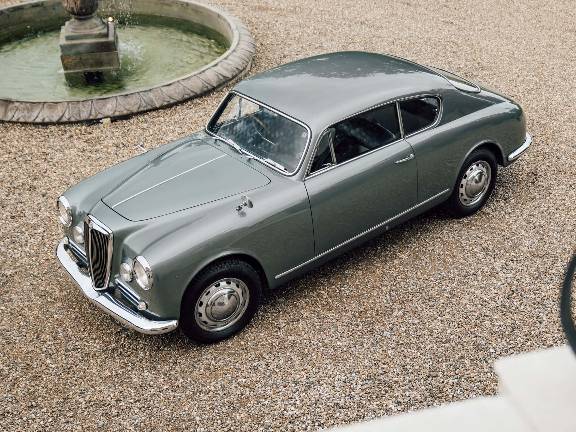 Tampilan Atas Lancia Aurelia B20 Gt Vintage Wallpaper