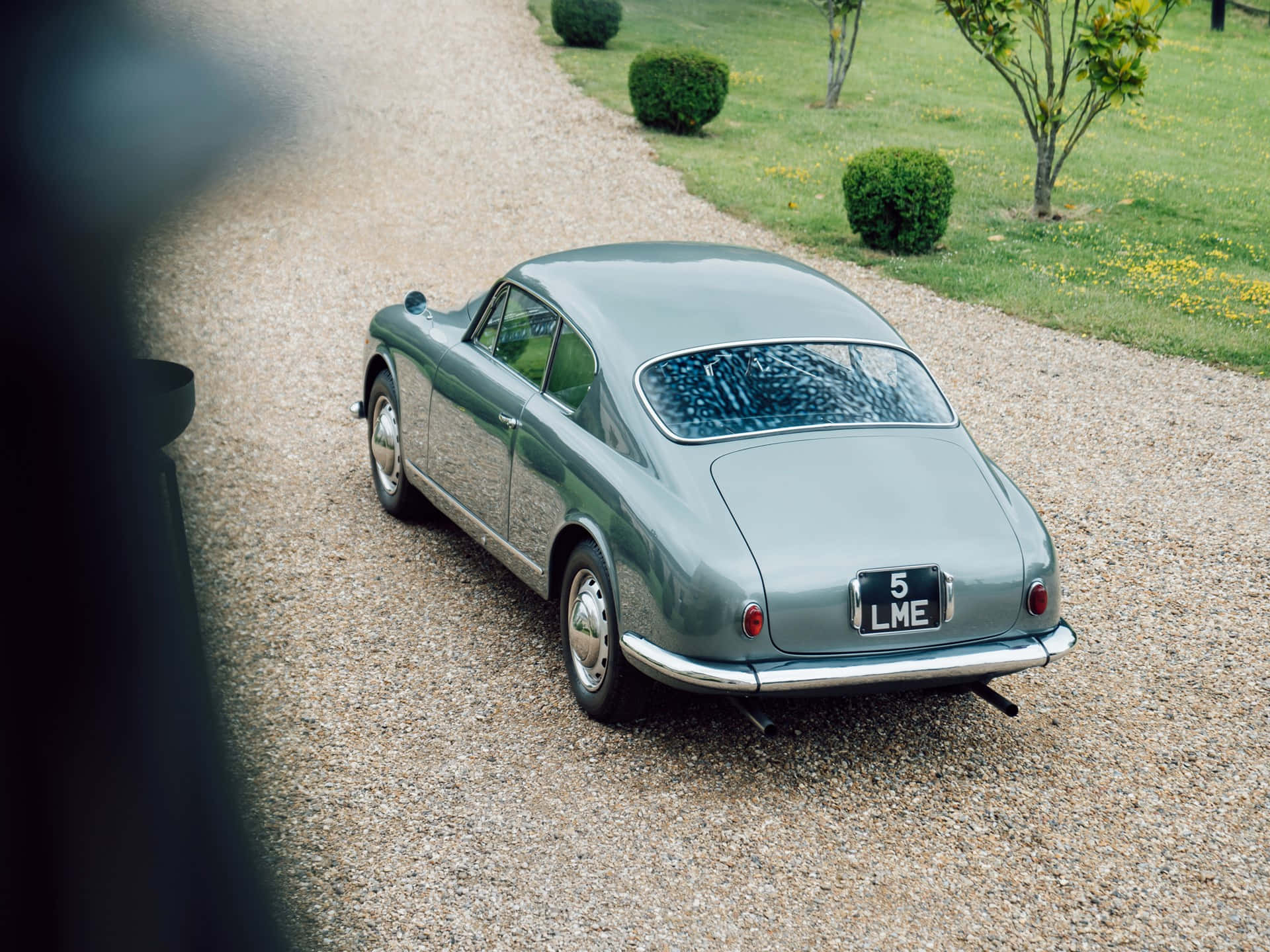 Vintage Lancia Aurelia B20 Gt Pysäköitynä Taustakuva