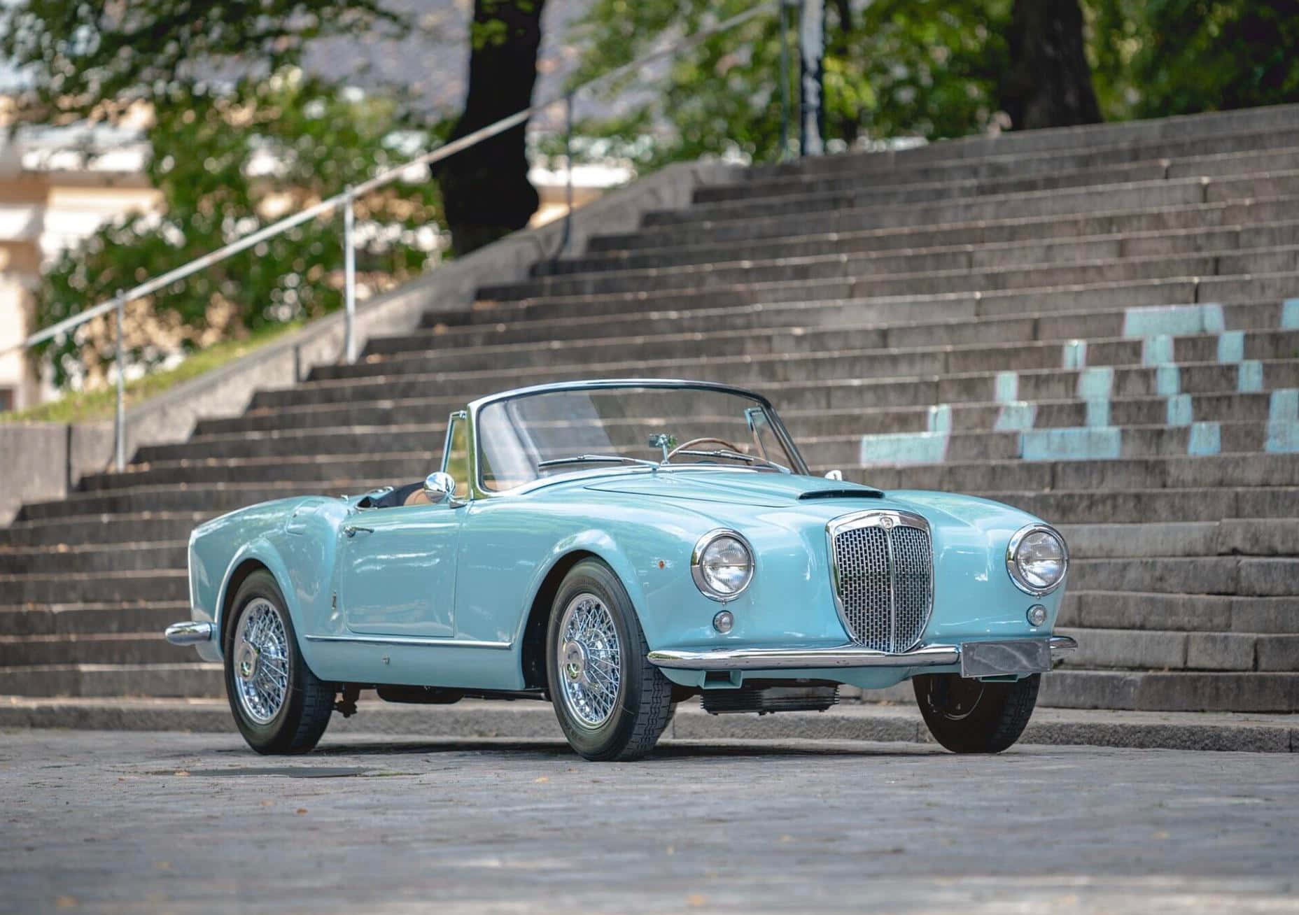 Vintage Lancia Aurelia Convertible Achtergrond