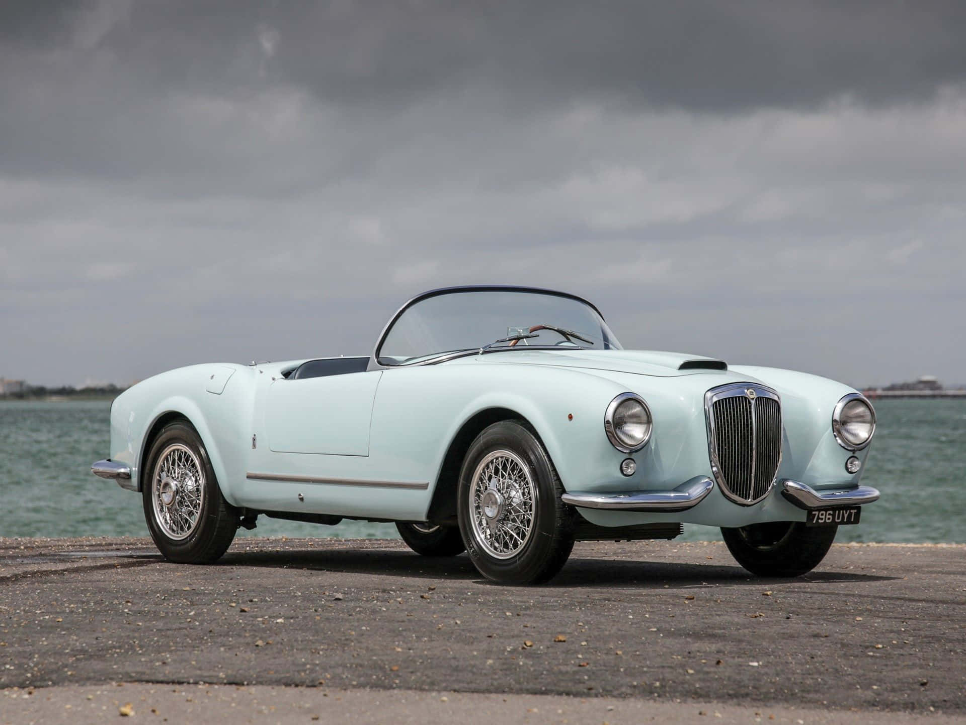 Vintage Lancia Aurelia Kabriolet Bakgrunnsbildet