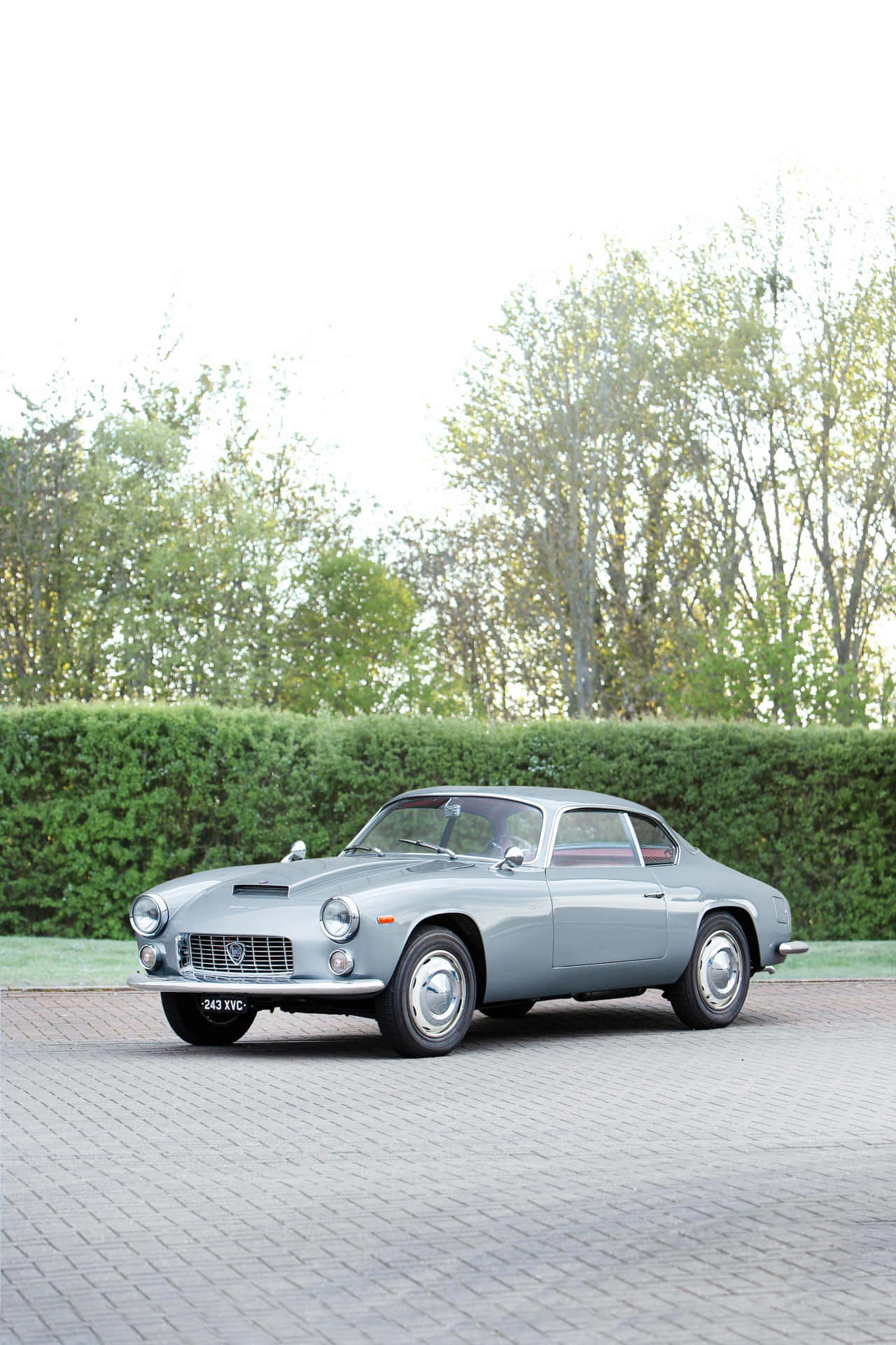 Vintage Lancia Flaminia Coupe Buiten Achtergrond