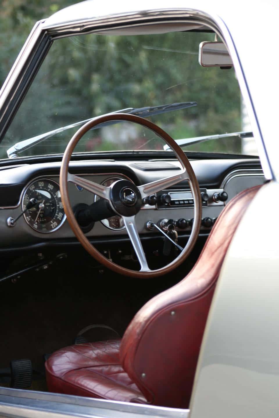 Vintage Lancia Flaminia Sisäkuva Taustakuva