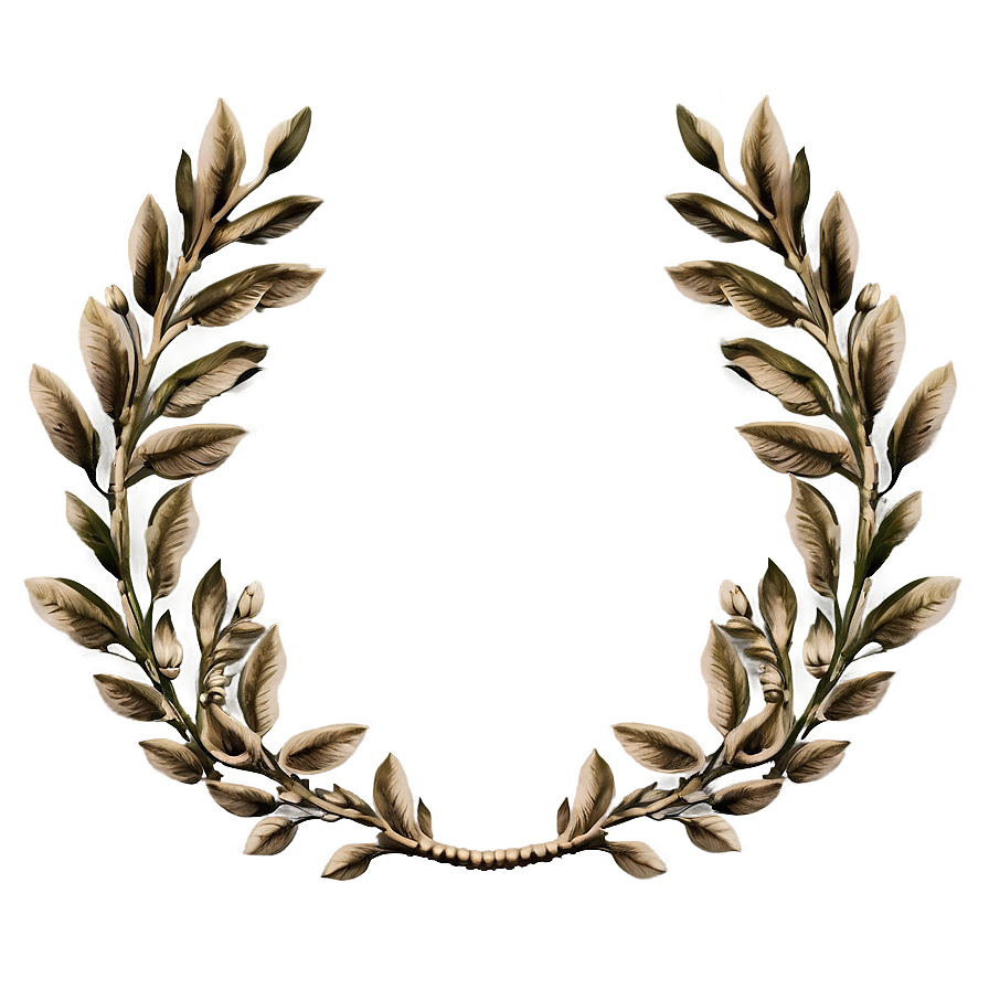 Vintage Laurel Frame Png Grs PNG