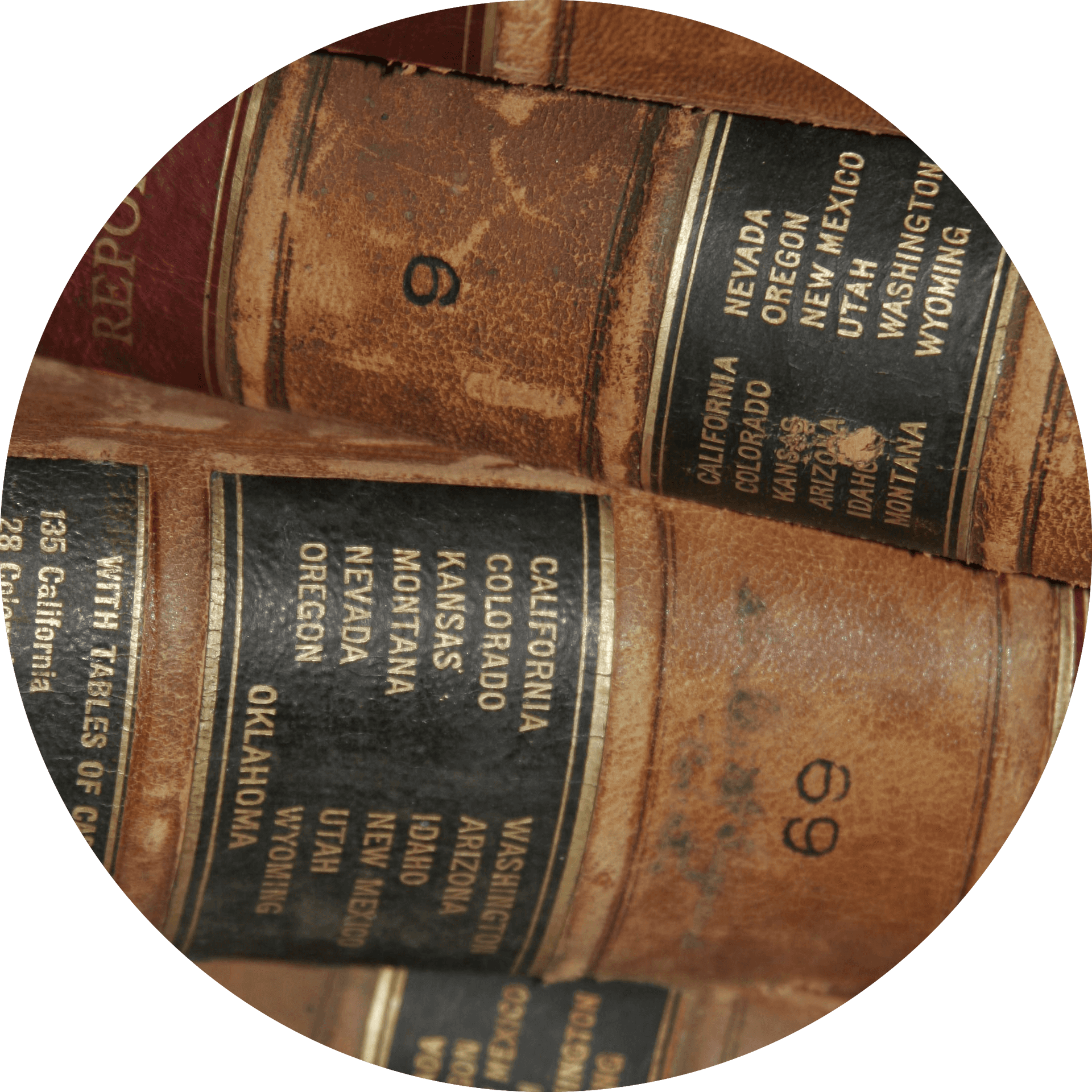 Vintage Law Books Stacked PNG