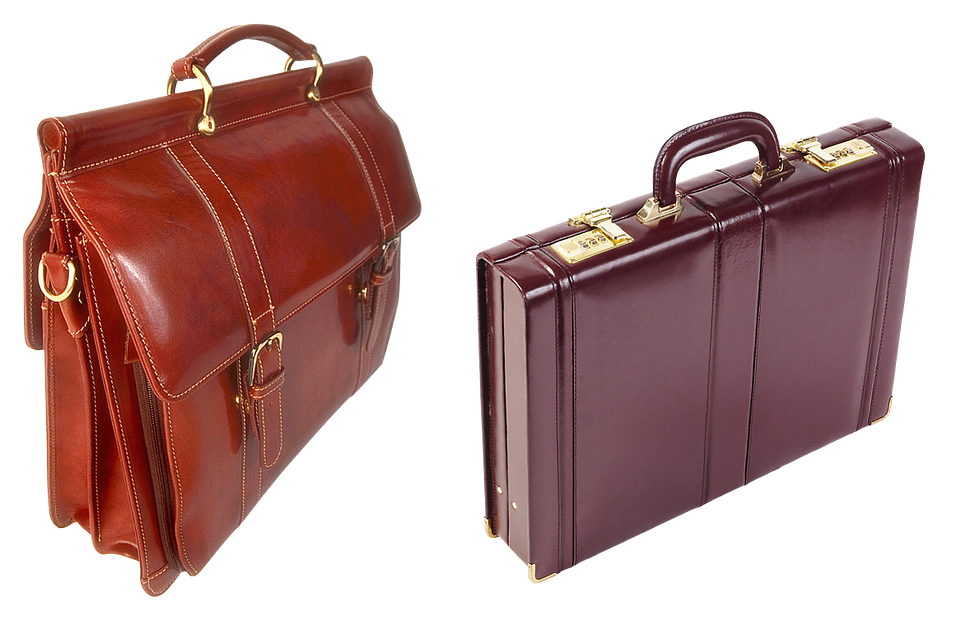 Vintage Leather Briefcases PNG