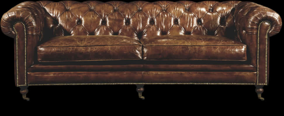 Download Vintage Leather Chesterfield Sofa | Wallpapers.com