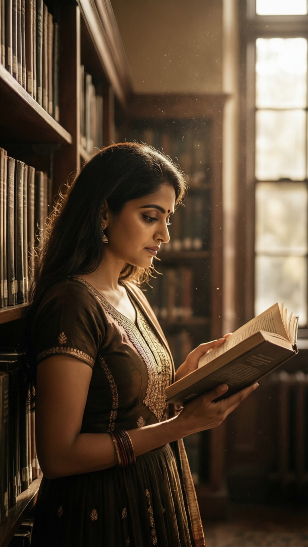 Vintage Library Reader Sfondi