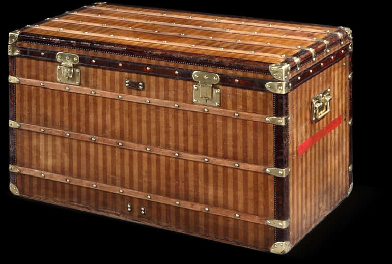 Vintage Louis Vuitton Trunk PNG