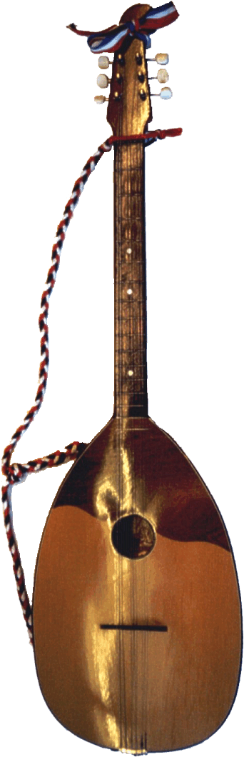 Vintage Mandolinwith Strap PNG